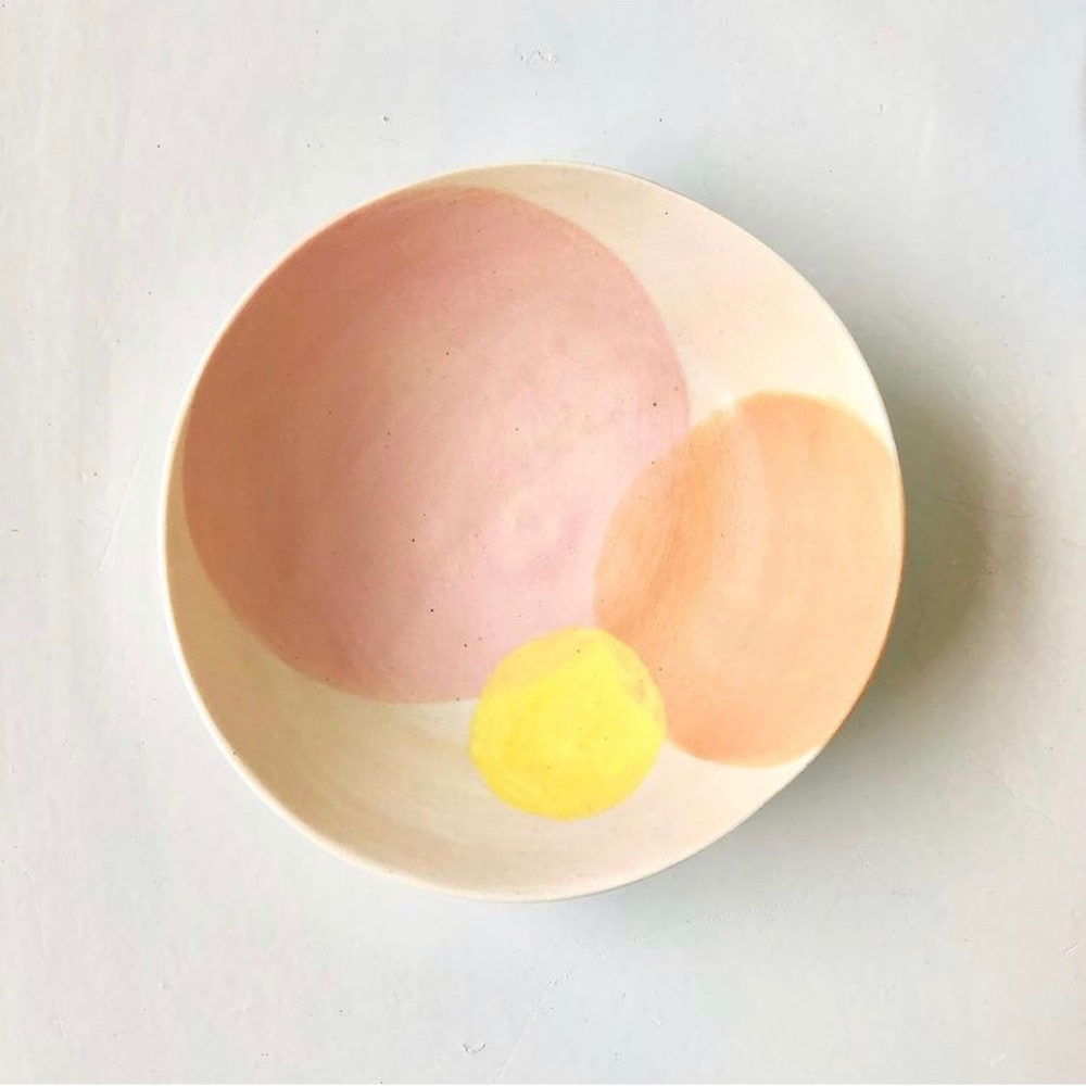 ***Sold.    Petite bowl with three colors